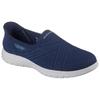 Slip-On Sneaker SKECHERS "ON-THE-GO FLEX-EXCELLENCY", Damen, Gr. 37, blau (navy), Textil, casual, Schuhe, Slipper, Schlupfschuh mit Memory Foam und Slip-ins Technologie, Topseller