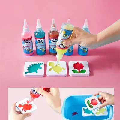 Kids Handmade DIY Craft Painting Stickers Montessori Education Origami Magic Water Elves Kit Set