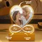 Personalized Anniversary Couples Gifts For Women And Men, Custom Acrylic Heart Picture Frame With