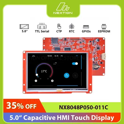 NEXTION NX8048P050-011C 5.0 Inch LCD-TFT Capacitive HMI Touch Display Module Intelligent Series
