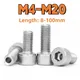 Vite a foro passante M4 M5 M6 M8 M10 M12 M14 M16 M20 304 Acciaio inossidabile Allen Esagono
