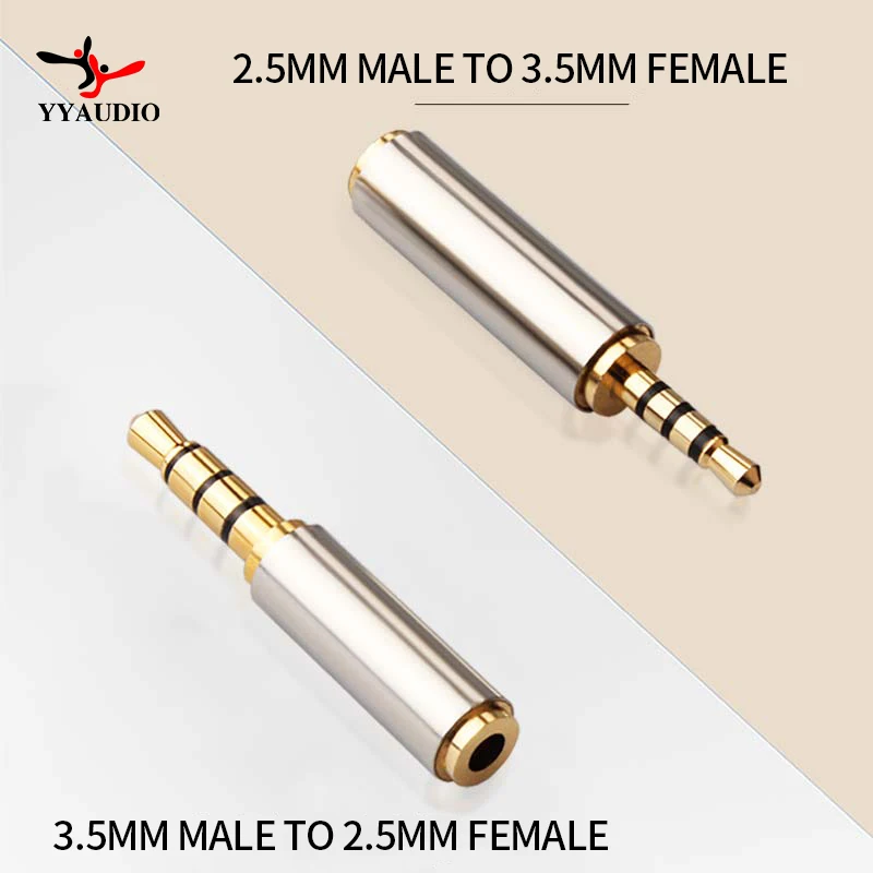 Jack da 3,5 mm a 2,5 mm Adattatore audio da 2,5 mm Maschio a 3,5 mm Femmina Connettore per cavo altoparlante Aux Cuffie Microfono Jack 3,5