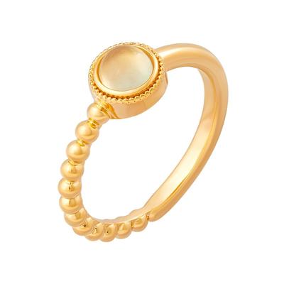 caï Ring 925/- Sterling Silber Prehnit grün 056 (17,8) Damen Image