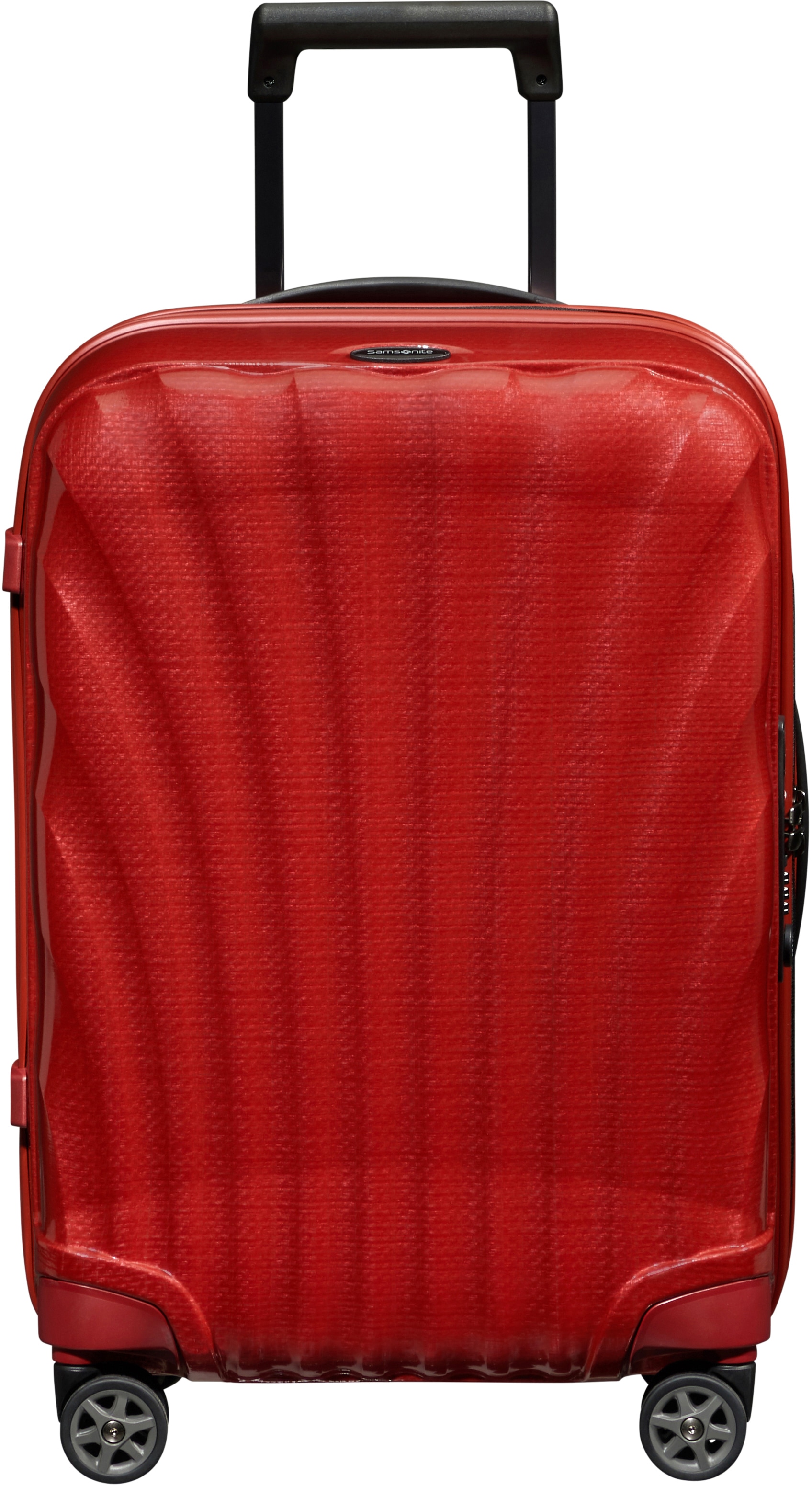 Hartschalen-Trolley SAMSONITE "C-LITE, verschiedene Größen und Farben", Gr. B/H/T: 40 x 55 x 20 36, rot (chili rot), Polypropylen, unifarben, Koffer, Reisekoffer Aufgabegepäck Trolley TSA-Zahlenschloss Made in Europe, Topseller Image