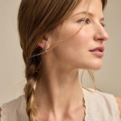 Lucky Brand Twist Hoops - Women's Ladies Accessories Jewelry Earrings in Silver