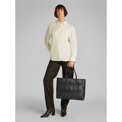 Woven Effect Tote Bag