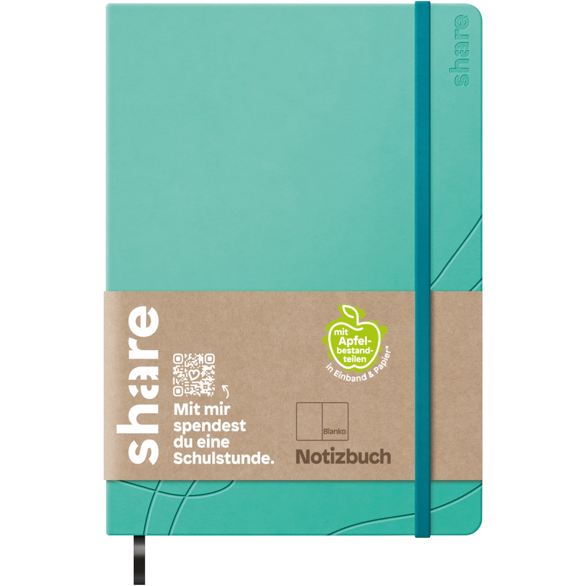 Notizbuch 4-0014515 A6 blanko türkis Image