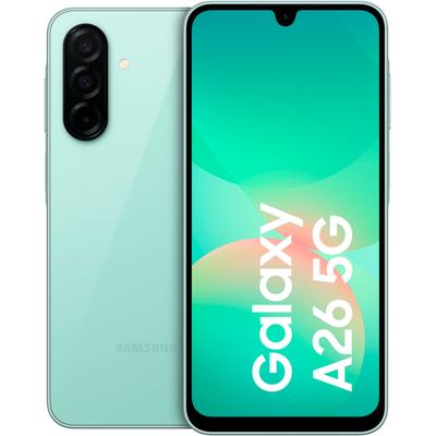 SAMSUNG Smartphone "Galaxy-A26 5G - 128GB", grün (mint), 128 GB, Mobiltelefone, Topseller