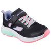 Sneaker SKECHERS "SKECHERS ELITE SPORT TEMPO", Kinder, Gr. 27, bunt (schwarz, multi), Textil, Lederimitat, kontrastfarbene Details, sportlich, Schuhe, Trekking Schuh mit Klettverschluss, Größenschablone zum Download
