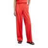 Chinohose MARC O'POLO "aus Viskose-Stretch", Damen, Gr. 42, Normalgrößen, rot (burnt rot), Obermaterial: 96% Viskose, 4% Elasthan, bedruckt, casual, weit normal, Hosen