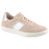 Sneaker LEGERO "SILENCE", Damen, Gr. 42, tasso (beige), silberfarben, Veloursleder, Glattleder, sportlich, Schuhe, Retro Sneaker, Schnürschuh mit zusätzlichem Innenreißverschluss
