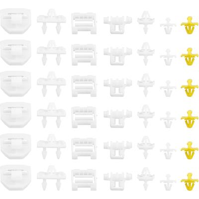 TEMU 42pcs For Mercedes-benz Side Trim Clip Kit, Other Plastic Material, For 190 Series W201 190e 190d A0069883578 0019885081 0019885181 Door Side Trim Image