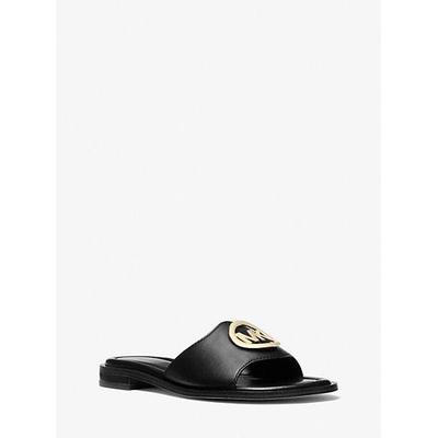 Hannah Slide Sandal - Black - Michael Kors Flats