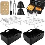 SNQ - 9 pcs Accessoires Air Fryer Accessoires Airfryer pour Ninja Dual AF400EU & AF300EU & Tower