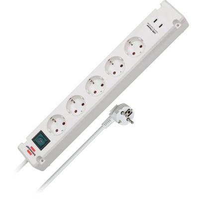 Brennenstuhl Bremounta 5-Way 3m USB wh