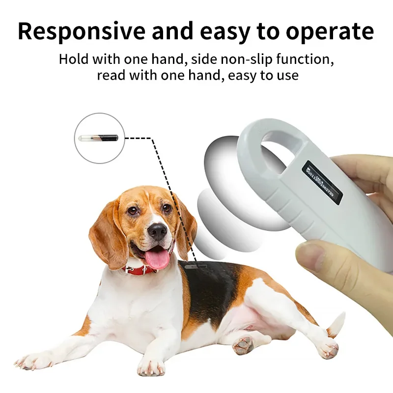 Handheld Digital Pet ID Chip Scanner Wiederaufladbare Tier Microchip RFID Reader Pet ID Reader Tier Chip Scanner Image
