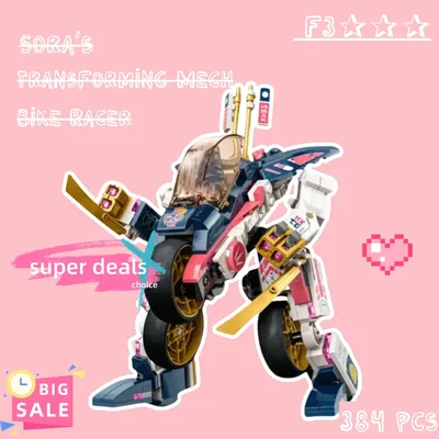 NEUE Kompatible Ziegel Sets Ninja Serie Bausteine Sora's Transforming Mech Bike Racer kinder Geschenk Montage Spielzeug Image