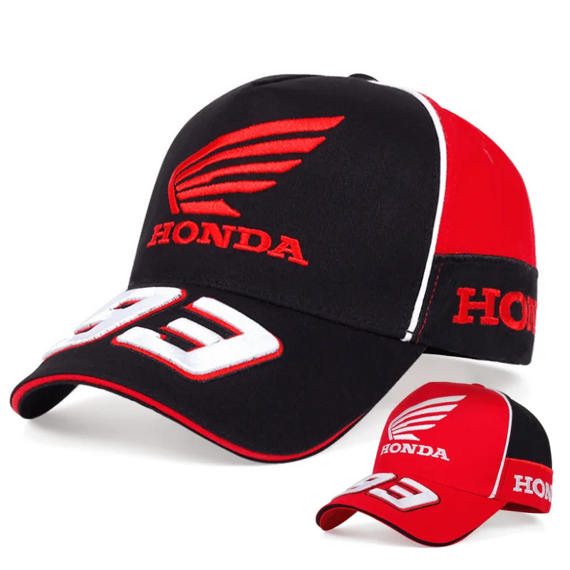 Motorrad Racing Honda 93 Baseballkappe Herren und Damen Sommermode bestickter Sonnenhut Outdoor-Sporthut Image