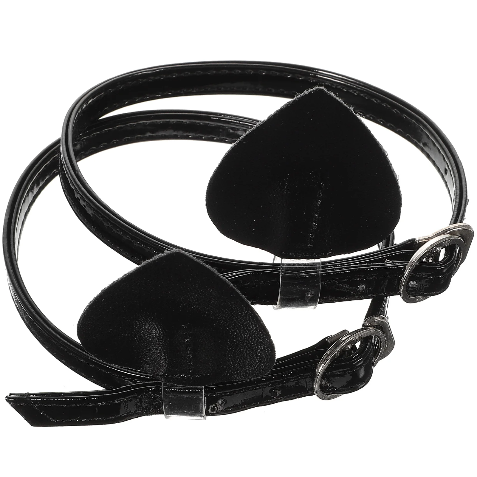 1 Paar Pu Schnürsenkel elastische Schnürsenkel Lazy Shoe Strings High Heel Schnürsenkel für Frauen Mädchen Damen Image