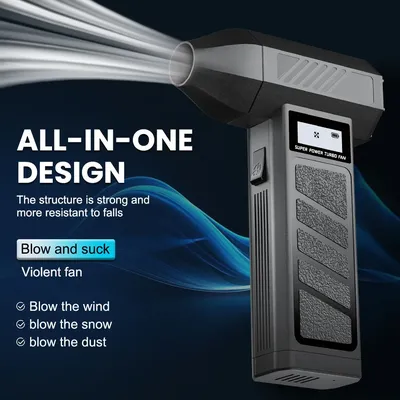 Turbo Jet Fan Car Blowing Snow Electric Air Duster 4 Gears adjustable Cleaning Blower Tool Portable