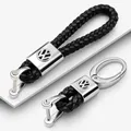 Portachiavi per auto in metallo/pelle per VW Volkswagen Golf Polo Passat Touran Jetta Portachiavi Anelli Accessori