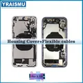 Per cover posteriore batteria iPhone X XR, custodia centrale, vassoio scheda SIM, gruppo pulsante laterale, installazione cavo soft shell