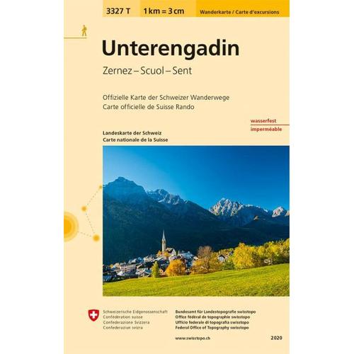 3327T Unterengadin Wanderkarte
