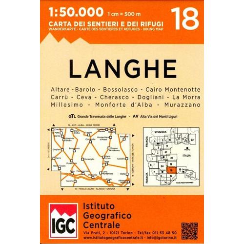 IGC Wanderkarte Langhe