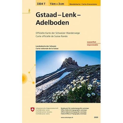 3304T Gstaad - Lenk - Adelboden Wanderkarte