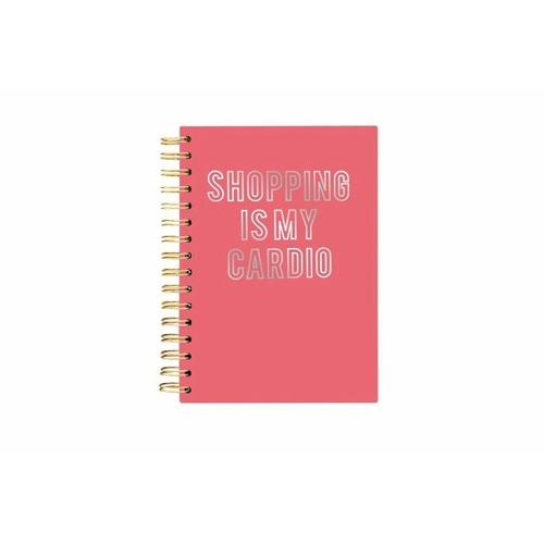 Hard Bound Journal: Shopping is my Cardio - Hardcover-Notizbuch mit stabiler Ringbindung: Shoppen ist mein Ausdauersport - Graphique de France