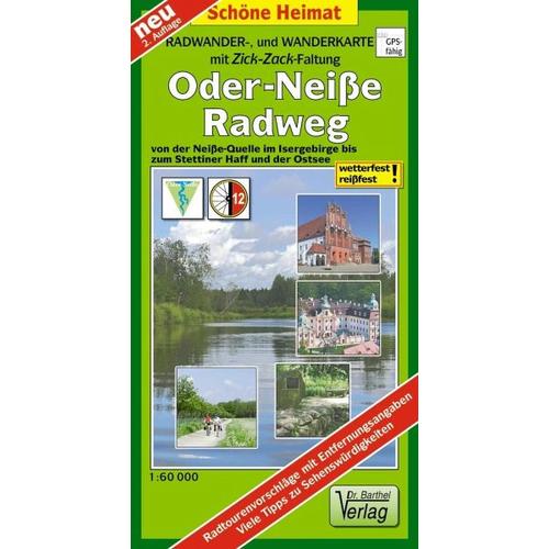 Radwander- und Wanderkarte Oder-Neiße-Radweg