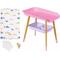 Zapf Creation® 829998 - BABY born rosa Wickeltisch mit Holz-Optik und abnehmbaren Tuch-Halter - Zapf Creation AG