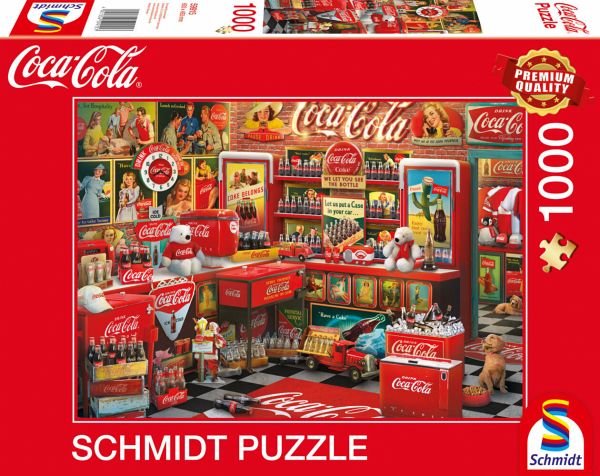 Schmidt Spiele 59915 - Coca Cola, Nostalgie, Puzzle, 1000 Teile - Schmidt Spiele