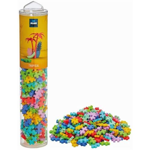Plus-Plus® 9604261 - Tropical, Tube, 240 Bausteine, Konstruktionsspielzeug, Colormix - Plus Plus