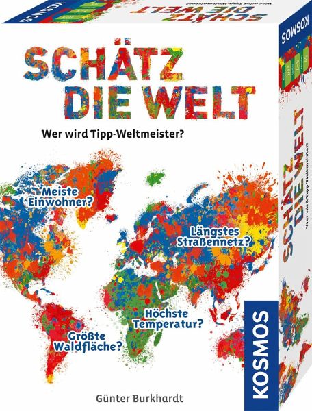 KOSMOS 682866 - Schätz die Welt, Wer wird Weltmeister?, Brettspiel - Kosmos Spiele