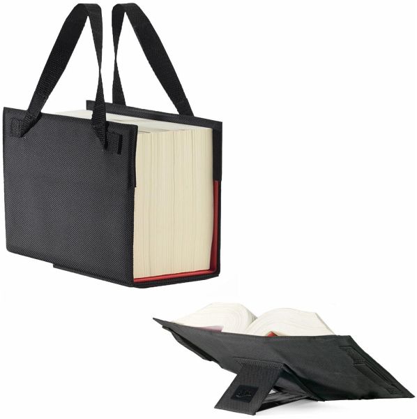 SKIN Einband LEXSKIN Gr. XL (Habersack) onyx-schwarz / mit ausklappbarer Buchstütze