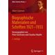 Biographische Materialien und Schriften 1921-1933 - Albert Salomon