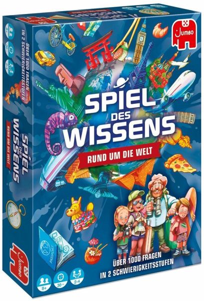Jumbo 19952 - Spiel des Wissens, Rund um die Welt, Quiz-Spiel - Jumbo / Jumbo Spiele