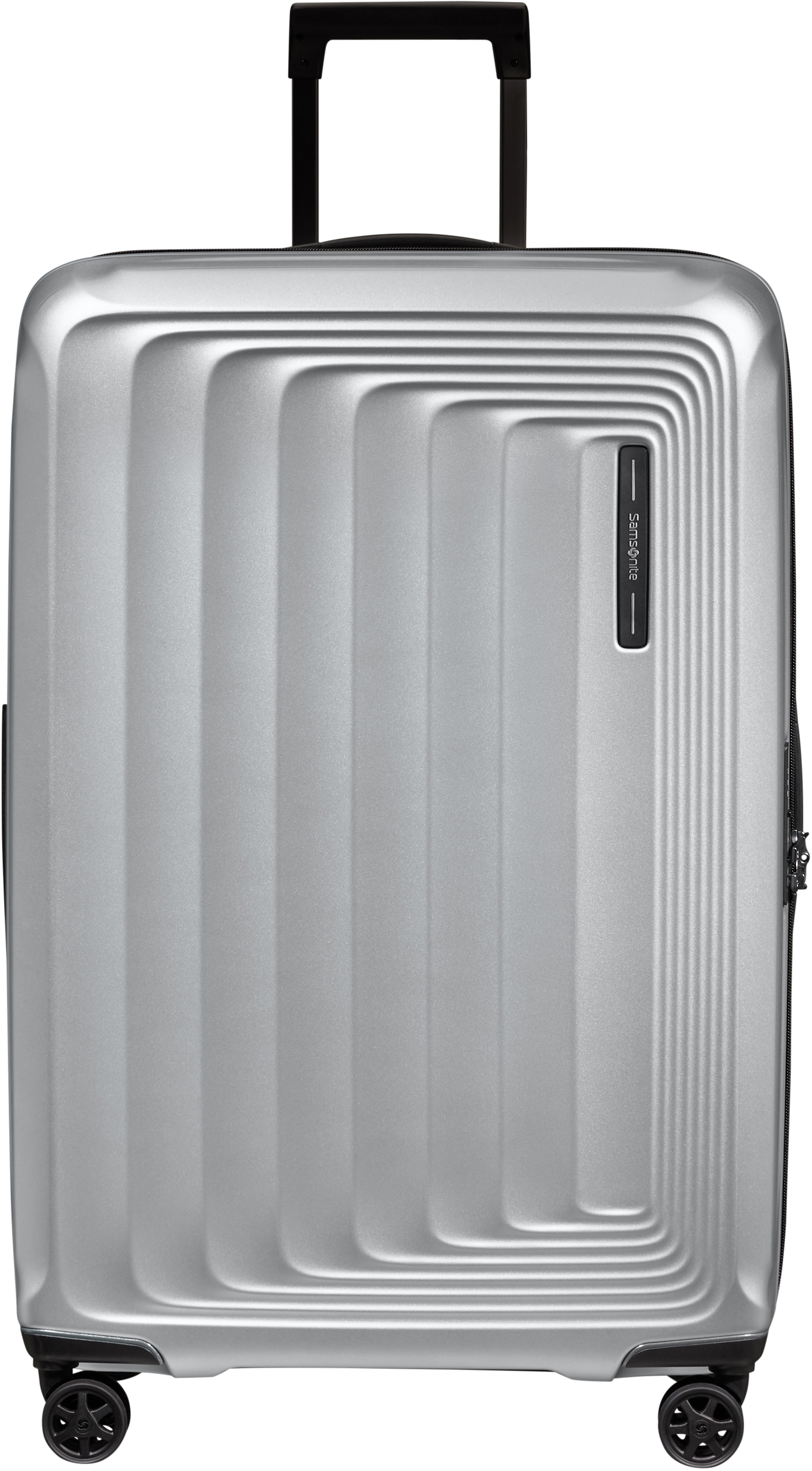 Hartschalen-Trolley SAMSONITE "NUON, verschiedene Größen und Farben", Gr. B/H/T: 49cm x 75cm x 30cm 100 l, silber (matt silber), Polycarbonat, unifarben, Koffer, Hartschalen-Koffer TSA-Zahlenschloss Volumenerweiterung bei S/XL Image