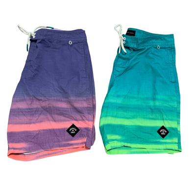 American Eagle Outfitters Swim | American Eagle Set Of 2 Mens Board Shorts Swim Bathing Suit Bottoms Large | Color: Blue/Purple | Size: L