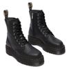 Schnürboots DR. MARTENS "Jadon", Damen, Gr. 39, schwarz, Lederimitat, modisch, Schuhe, Stiefelette, Freizeitschuh mit Plateausohle
