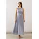 Wallis Womens Lace Overlay Pleated Maxi Dress - Grey - Size 10 UK | Wallis Sale | Discount Designer Brands