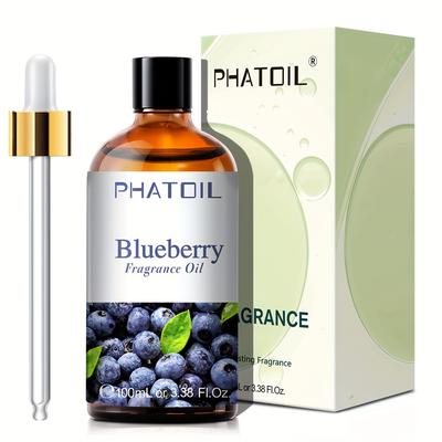 TEMU Phatoil 1pc 100ml/3.38fl.oz Blueberry Fragrance Oils For Diffuser Humidifier Candle Making Image