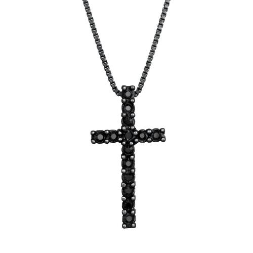 KUZZOI Halskette Herren schwarz, 45