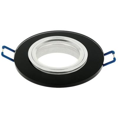 Einbaustrahler GU10 Einbaurahmen Glas Ultra Flach (10mm) Einbauleuchte Ø75mm Bohrloch inkl. GU10 Image