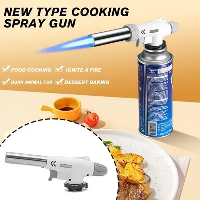 Einstellbare Flamme Gas Feuerzeuge Outdoor Camping Gas Schweißbrenner Schweißgasbrenner Flamme Gasbrenner für BBQ Camping Kochen