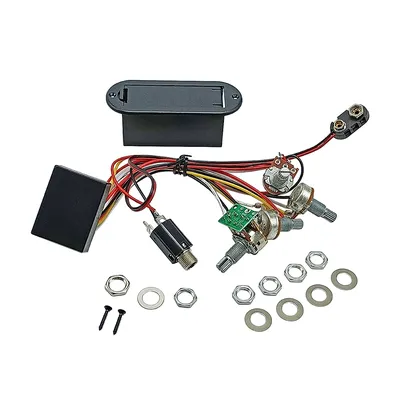 2-Band Active EQ Equalizers E-Bass Preamp Circuit Pickup Ersatz für Active Bass Pickup Bass Gitarre