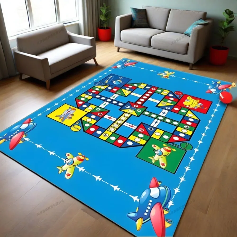 100 x 180 cm/39,37 x 70,87 Zoll rutschfeste Baby-Spielmatte für Kinder, Verkehrskartenmatten für Babyspielzeug, Früherziehung, Teppiche, Kristall-Samt-Teppiche