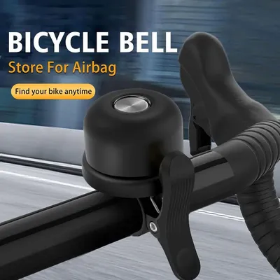 Anti-verloren Fahrrad Halterung Fahrrad Glocke Locator Abdeckung Klassische Messing Wasserdicht Für Air Tag GPS Tracker Unter Fahrrad Glocke halter