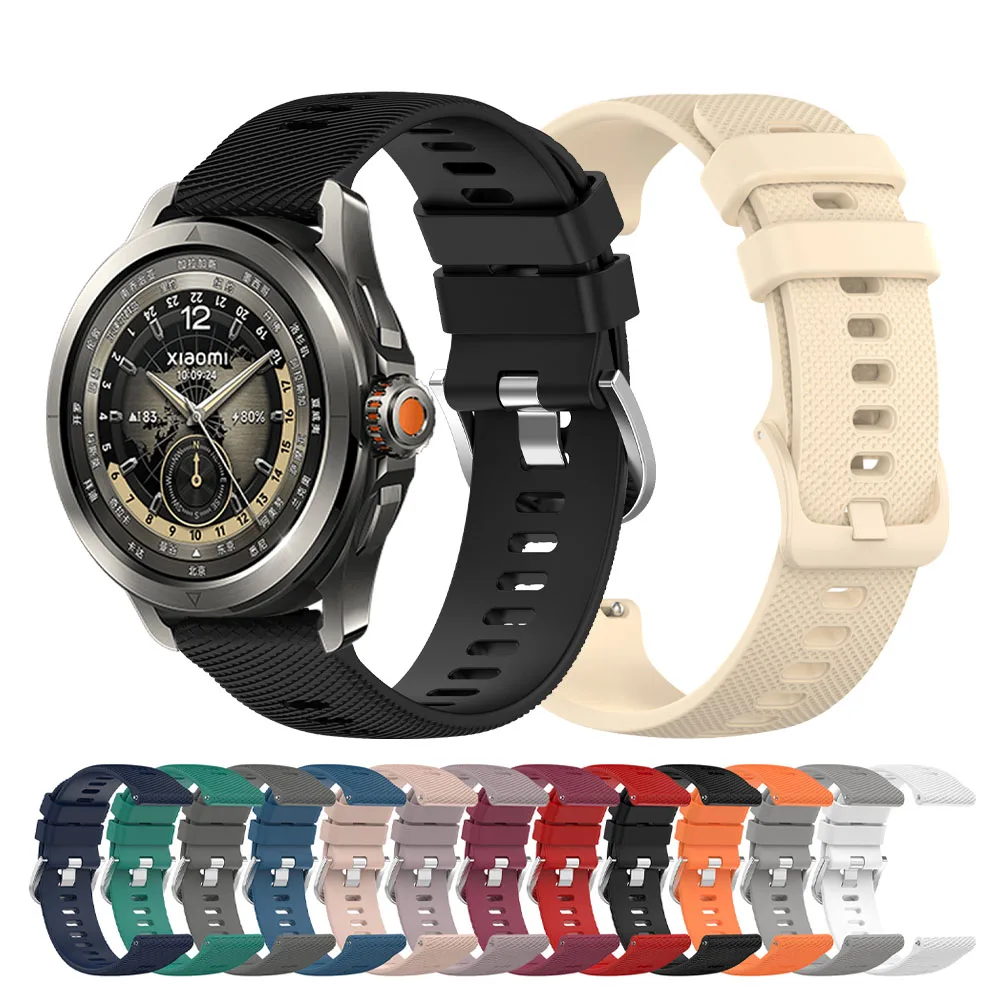 22mm Sport Silikon Armband Für Xiaomi farbe 2 Band MI Uhr S4/S3/S2 46mm 42mm Armband Uhr 2 Pro Weiche Armband Correa Gürtel Image